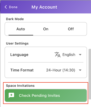 Check Invites