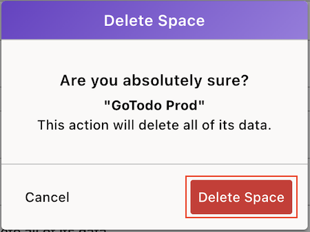 Delete Space