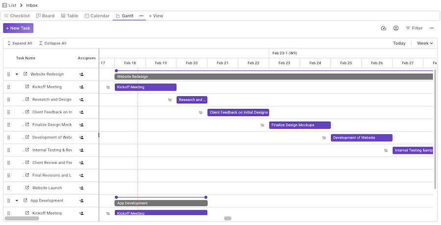 Gantt Chart