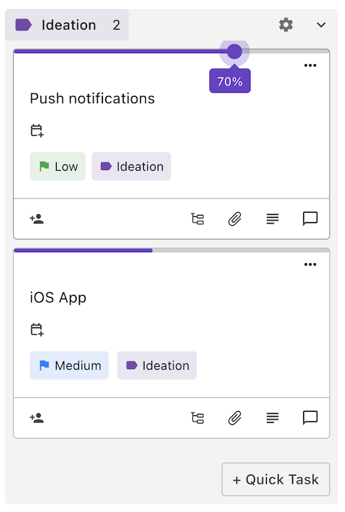 Task Progress