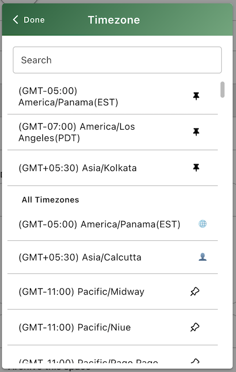 Timezones