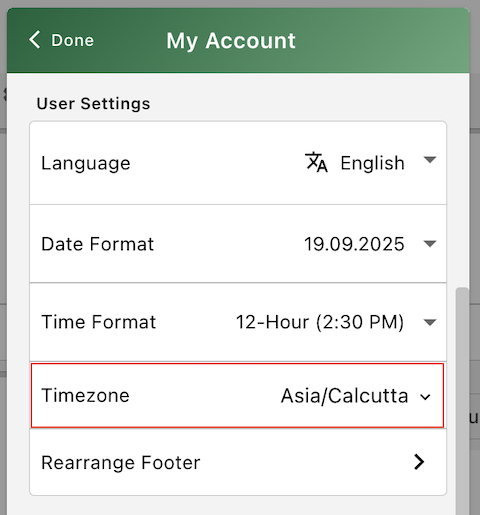 Space Timezone